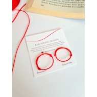 Kırmızı İp Red String Of Fate Çift Yüzük 