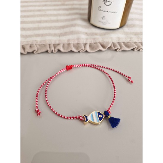 Marteniçka Mavi Mineli Balık Bileklik