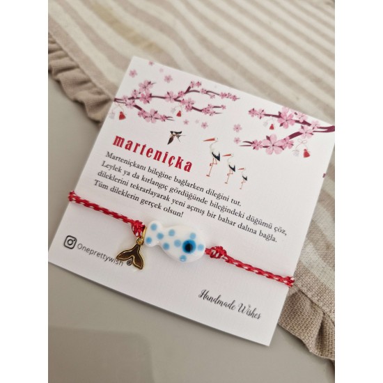 Marteniçka Seramik Balık  Model Bileklik