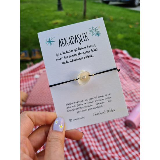 Arkadaşlık Deniz Kabuğu İnci Bileklik