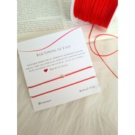 Red String Çift Bileklik Kırmızı İpli 925 Ayar Gümüş Boncuk