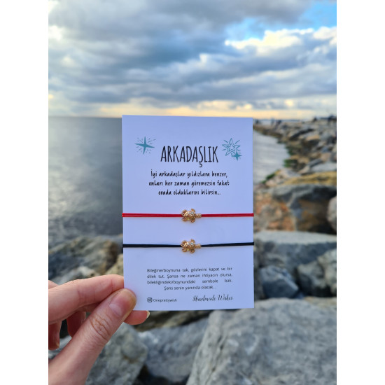 Kaplumbağa Arkadaşlık Bilekliği Çiftli