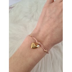 Kalpli Göz ve İnci bileklik