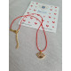Şans Gözü Kırmızı İp Choker Kolye
