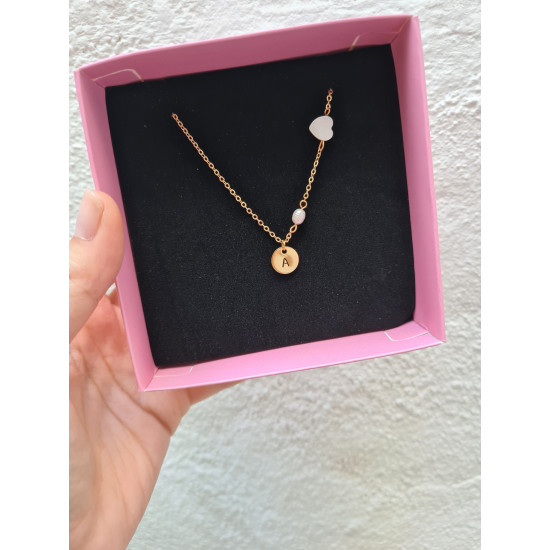 İncili Harfli Kolye 