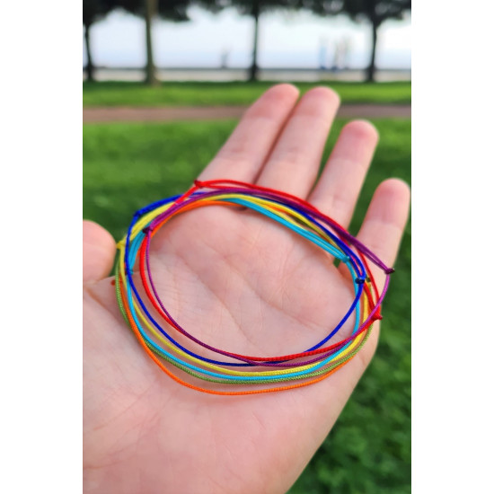 Çakra 7 Renk İp Bileklik