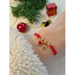 Kalbin Anahtarı Kırmızı İp Şans Bilekliği