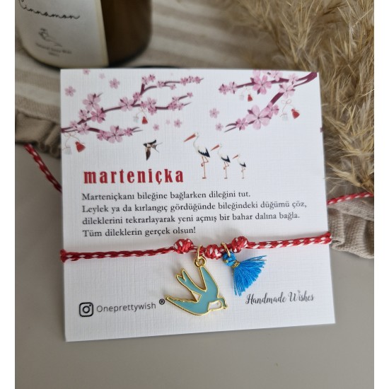 Marteniçka Kırlangıç Detaylı Bileklik