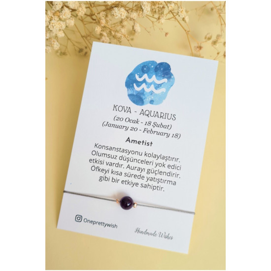 Kova Burcu Burç Bilekliği