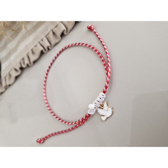 Dilek Kuşu Pembe Mineli 925 Ayar Gümüş Kolye