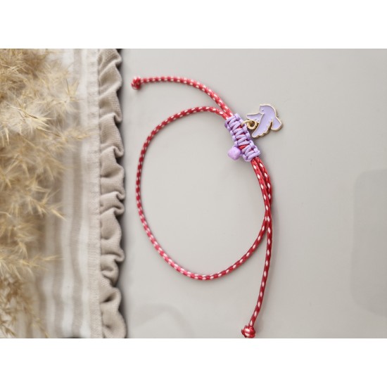 Dilek Kuşu Pembe Mineli 925 Ayar Gümüş Kolye