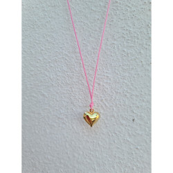Kalp Sembol Pembe İpli Kolye