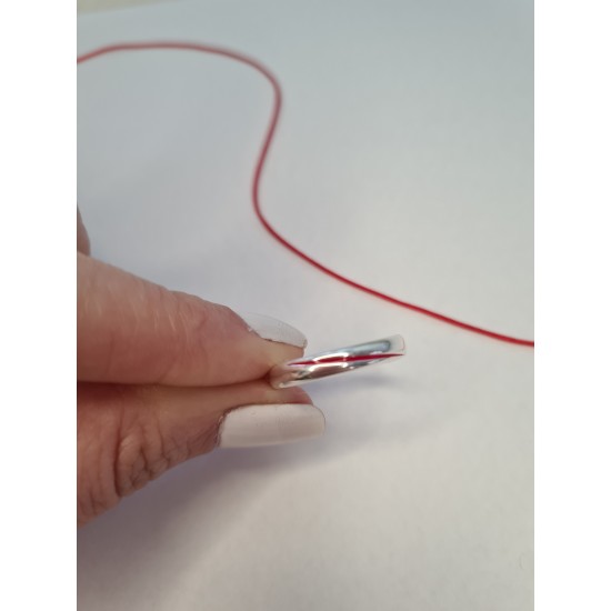 Red String Çift Yüzük 925 Gümüş