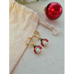 Uğur Böceği Küpe 