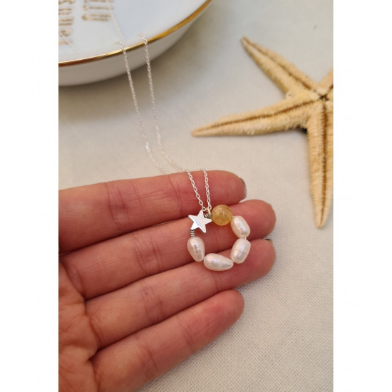 Umut Kolye 925 Ayar Gümüş Zincirli