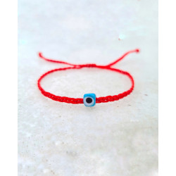 Kırmızı İp Örgü Nazar Bileklik