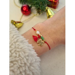 Yonca İnci Püskül Detaylı Şans Bilekliği