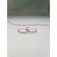 Red String Çift Yüzük 925 Gümüş