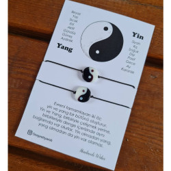 Yin Yang Çift Bilekliği Murano