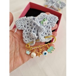 Erkek Bebek Mavi Yeni Doğan Nazarlık İğnesi