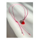 Murano Cam Kalp İpli Kolye