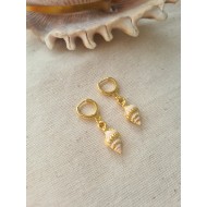 Deniz Minaresi Altın Kaplama Küpe