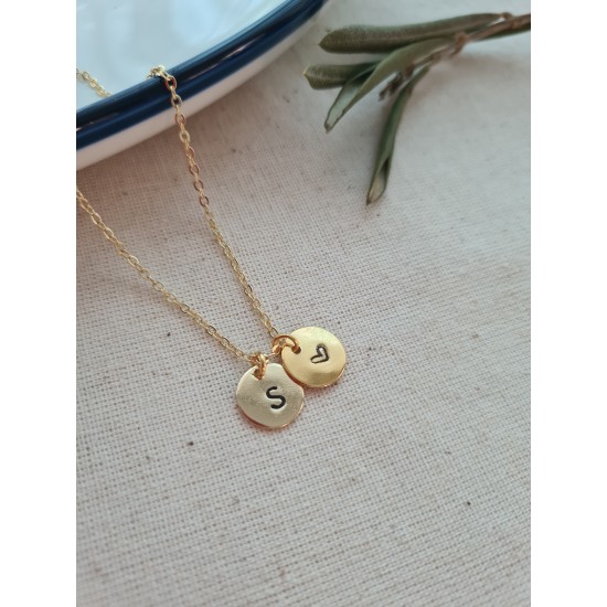 Harfli Kalp Detaylı Kolye