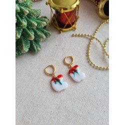 Noel Çoraplı Murano Küpe 