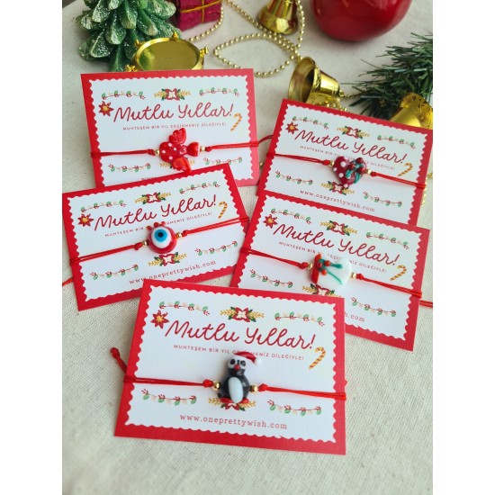 Noel Çoraplı Murano Şans Bilekliği