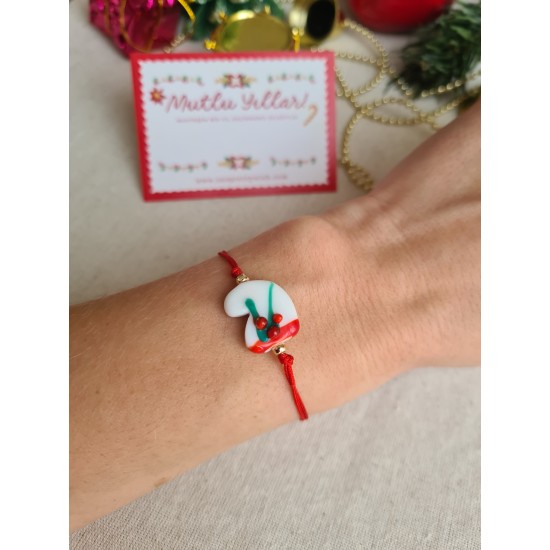 Noel Çoraplı Murano Şans Bilekliği