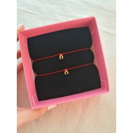 Nal Sembollü Kırmızı İp Bileklik