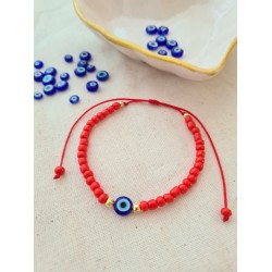 Nazar Tılsım Kırmızı Boncuklu Bileklik