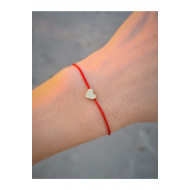 Kalp Sembol Kırmızı İp Bileklik