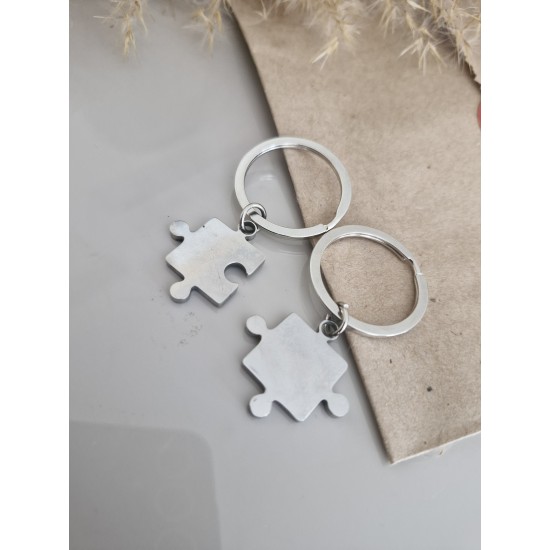 Puzzle Çift Anahtarlık Kişiselleştirilebilir Model 2