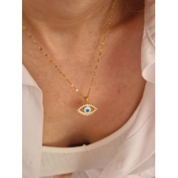 Nazar Göz Çelik Kolye