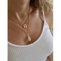 Sitrin Kolye Çelik Zincirli