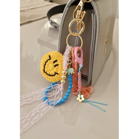 Gülen Surat Çanta Charmı