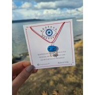 Süryani Kırmızı İp Kolye 925 Ayar Gümüş