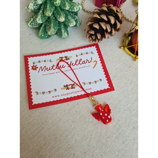 Melek Murano Yeniyıl Telefon Charmı