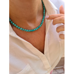 Turkuaz Firuze Taşı Doğal Taş Kolye