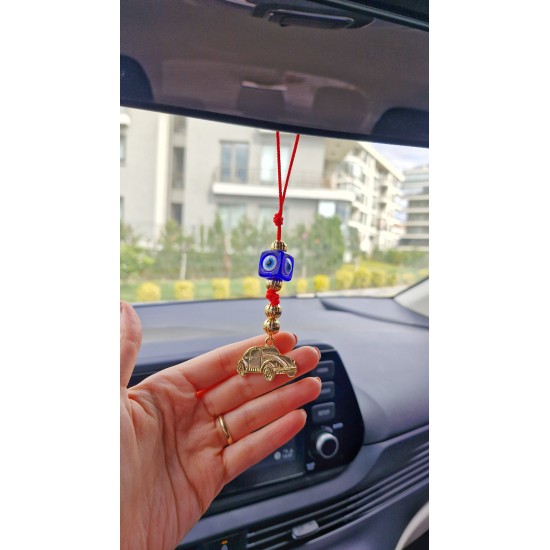 Araba ve Nazar Detaylı Dikiz Aynası Süsü